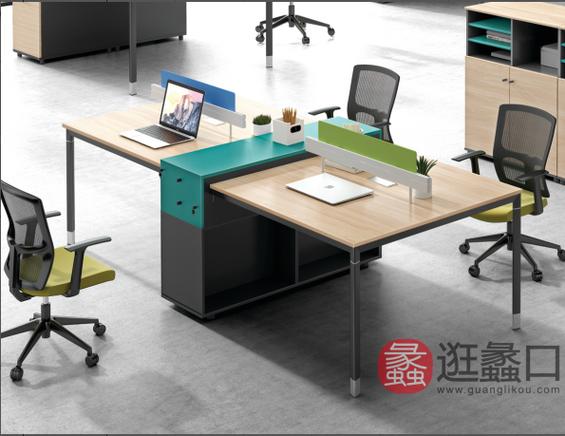探秘蠡口家具城 现代简约四人位员工桌椅，工厂直销的性价比之选